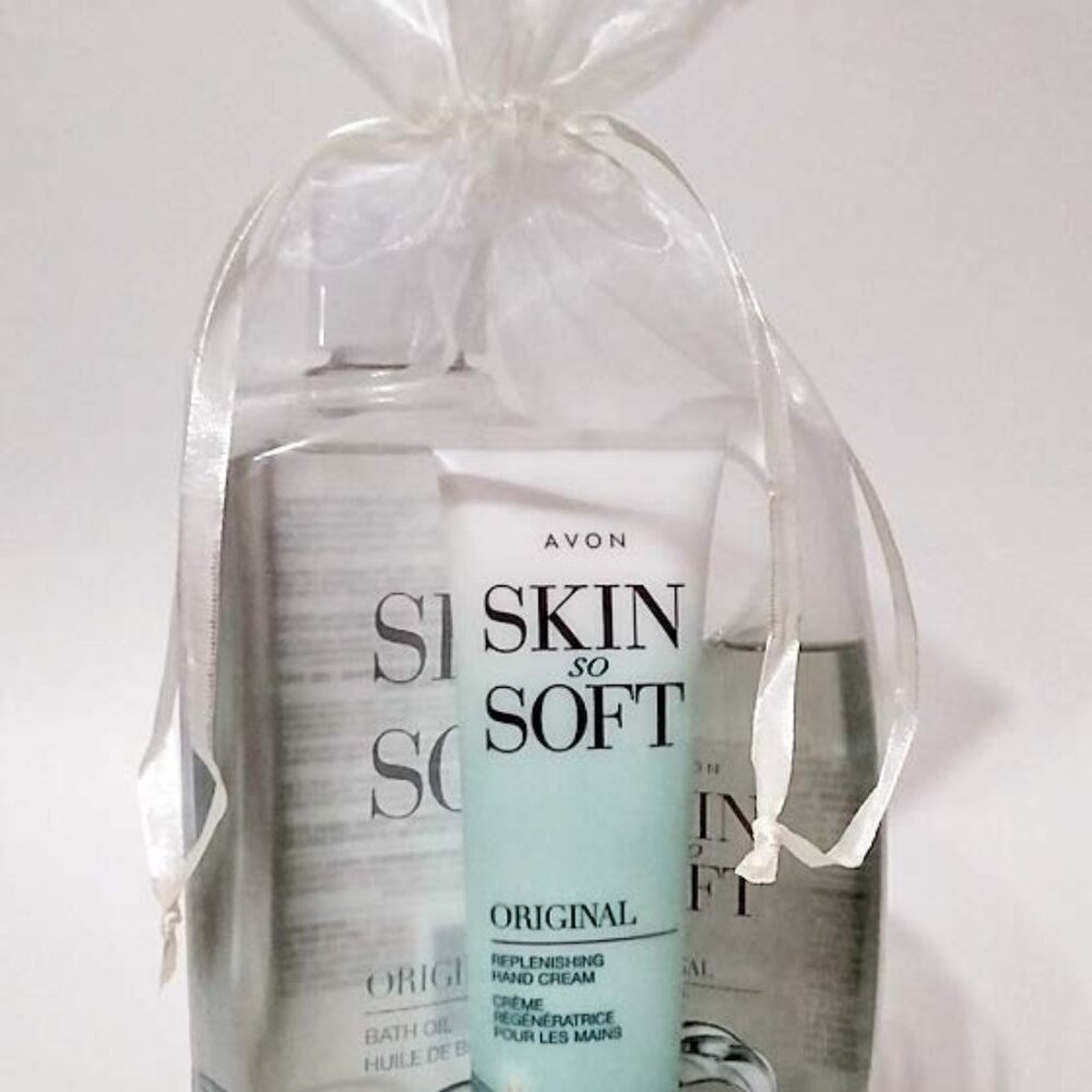 Avon Skin so Soft Original 3 piece Set With Gift Bag